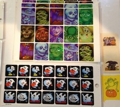 Vtg Halloween Sticker Sheet Lot Hallmark Amscan AGC