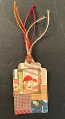 #2704 Fall Scarecrow Handmade Ephemera Embellishment Set Tags Clusters Corners