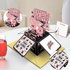 Joycard 95th Birthday Card, 95th Birthday Decorations for Women, Happy Birthd…