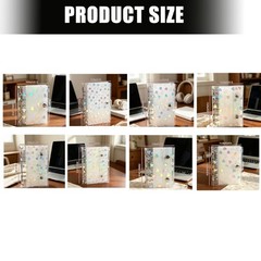 Binders Notebook Refillable Pages 5 Hole Design for Multiple Angles Writing Use