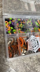Scrapbooking Lot Halloween Embellishments Brads Eyelets Oriental Trading Pack