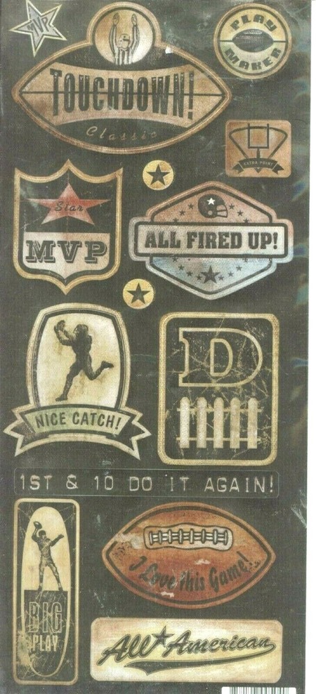 Football Touchdown Catch Defense MVP Play Peter Horjus Design Sticker Sheet