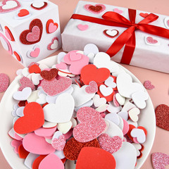 350 Pcs Foam Heart Stickers Colorful Self Adhesive for Valentine’S Day Decor