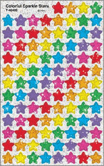 Colorful Sparkle Stars Supershapes Stickers, 400 Count