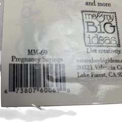My Pregnancy Mambi Minis Stickers Me & My Big Ideas MM-69 3 Sheets
