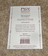 PSX Designs Sticker Sheet ~ Pink Hydrangeas Florals