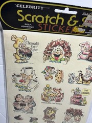 Vintage CELEBRITY Mark 1 SCRATCH & SNIFF STICKERS Chocolate New In Pack