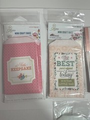 NIP LOT OF 7 PKGS MINI CRAFT BAGS, WEBSTER’S PAGES, ADRIENNE LOOMAN-SCRAPBOOKING