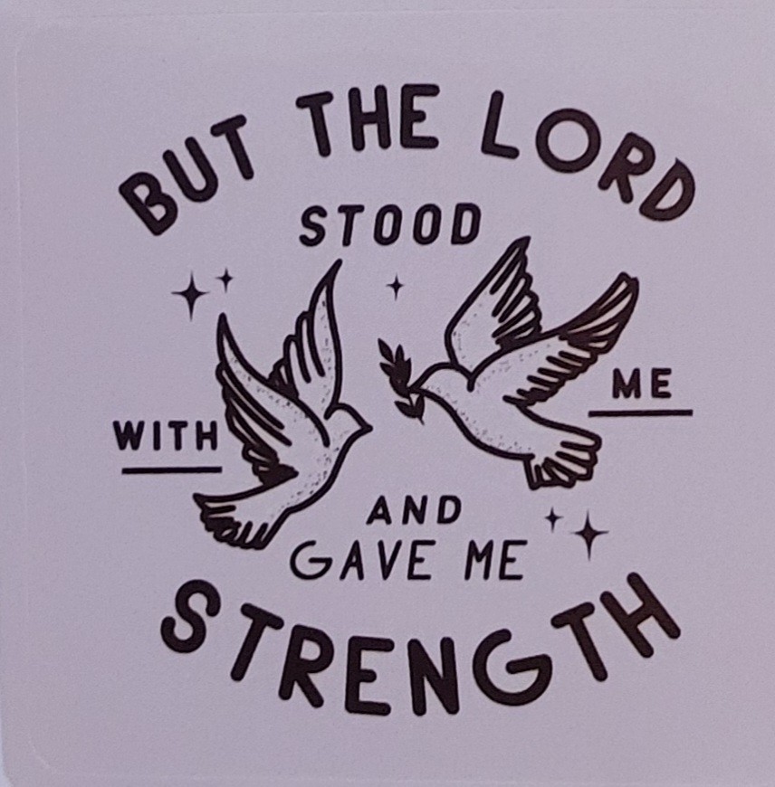 Set/2 stickers for laptop, diary, mug, mirror & More 2″w x 2″t But the Lord….