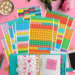 Comprehensive Planner Sticker Set: 1900+ Icons for Active Family Schedules