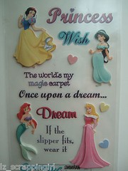 PRINCESS Phrases Stickers DISNEY EK SUCCESS; Princesses, Cinderella Belle Ariel