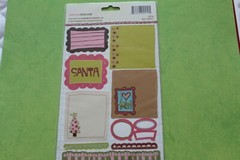 VERY RARE Christmas Love Elsie «Noel Cardstock Stickers» 70 Pieces
