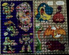 Vintage 80’s Mark 1 Chicago Cartoon Chrome Prism Sticker Sheet CS33 & CS38