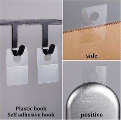 800 Clear Self-Adhesive Hang Tags, Round Display Tabs for Retail Hanging Needs