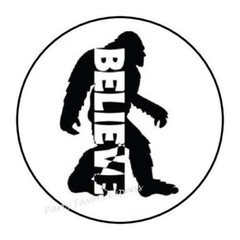 30 BELIEVE BIGFOOT ENVELOPE SEALS LABELS STICKERS PARTY FAVORS 1.5″ ROUND