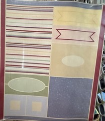 Scrap Book Printed. One 10 By 12 Sheet Of 138 Die-Cut Sticker shapes 2 Designs