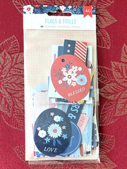 USA AMERICAN JULY 4TH MODERN EPHEMERA FLAGS & TAGS CARDSTOCK DIECUTS