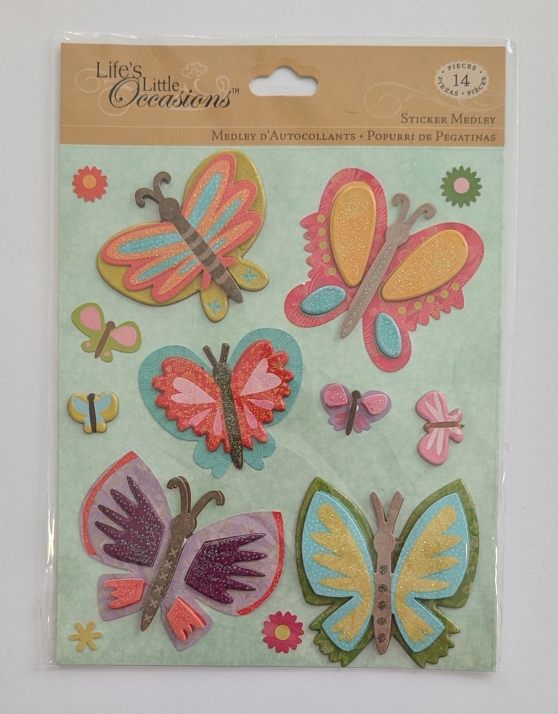 Cute Colorful Butterflies Scrapbooking Stickers By Life’s Little Occasions
