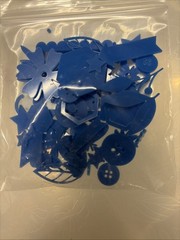 CTMH Embellishments Acrylic SHAPES BLUE Z7019 New Acrylic Shapes