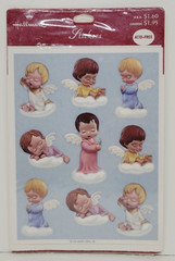 vintage Mary’s Angels Stickers Hallmark 4 sheets Mary Hamilton NOS