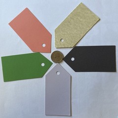 LARGE COLORFUL TAG Die-Cut Embellishments(6pc)Label •Journaling•Gift•Card Making