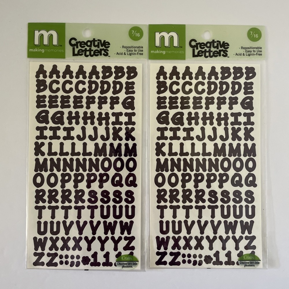 Making Memories Creative Letters Scrapbooking – 7/16″ Dot Plum Purple