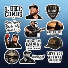 Luke Combs Sticker Pack/Country Music/Nashville/Beer Never Broke My Heart
