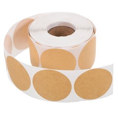 3 Rolls Round Plain Stickers for Labeling Blank Name Tag Tags Labels