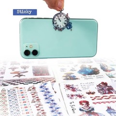 Dual Material Sticker Book – Alice in Wonderland