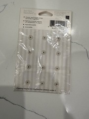 Scrapbook Interiors Nails Round Top Snap-On Paper-Crafting Fastener Cream Color