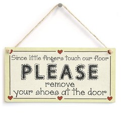 JANOU 3pcs Unfinished Wood Sign Blank Rectangle Hanging Wooden Plaque DIY Cra…