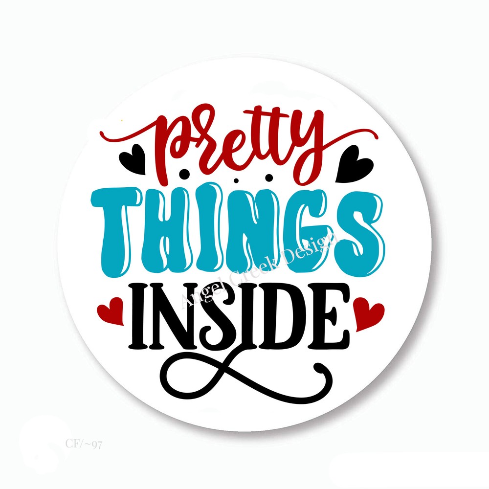Happy Mail Pretty Things Inside Favors Scrapbook Stickers Envelope Seals