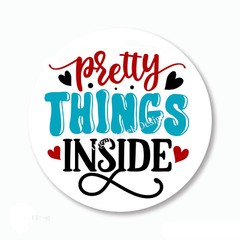 Happy Mail Pretty Things Inside Favors Scrapbook Stickers Envelope Seals