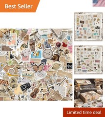 300 Pcs Vintage Stickers, Junk Journal Supplies, Cute Stickers for Journaling…