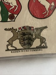 Stickers Sheet Coats Of Arms Of Various German States And Cities Sealed