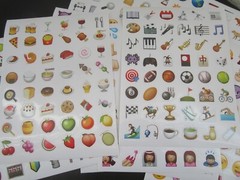 EMOJI 850 Stickers or 18 Sheets for Planner or Crafting NEW – FREE SHIPPING