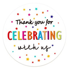 120PCS Thank You Stickers – 2 Inch Party Favor Labels for Weddings, Birthdays, S