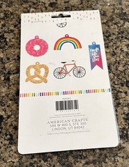 American Crafts Amy Tangerine SLICE OF LIFE 5 Pack Inflated Embellishments