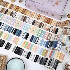 822pcs Vintage Motivational Quote Stickers Set, Decorative Tape for Scrapbooking