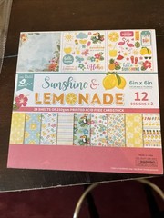 Little Birdie Card Stock Pack 6“ X 6“ 24 Pack Sunshine And Lemonade