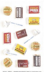VINTAGE Current, Inc. Stickers – HERSHEY CHOCOLATES – REESE’S – KISSES +