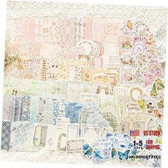 400 Sheets Scrapbook Papers Journaling Stickers Scrapbooking Supplies Kit A