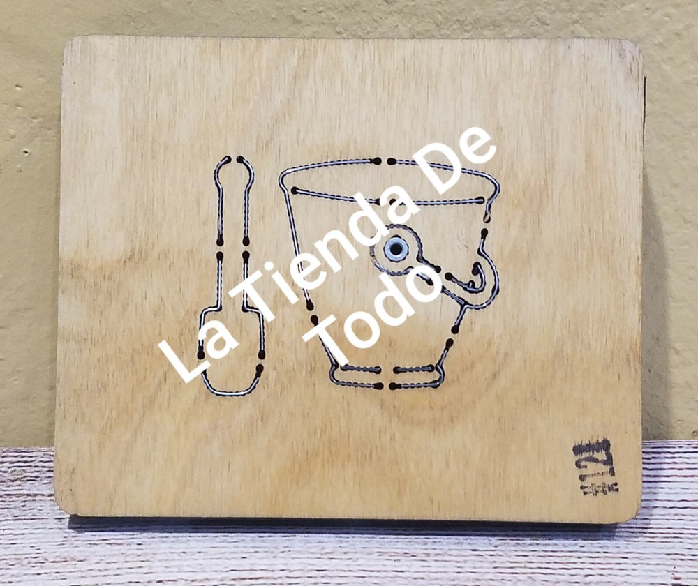 WOOD WOODEN PAPER CUTTING BLADE DIE PAIL SHOVEL FITS ACCUCUT SYS READ