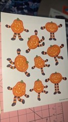 Vintage Hallmark Stickers Halloween Spiders Jack-o’-lanterns Lot Of Two Sheets
