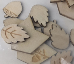 Stampin’ Up! – «AUTUMN WOODEN ELEMENTS» (36pcs) **NEW** #135846