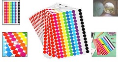 Assorted Neon Circle Stickers – 8400 Count 3/4 Inch for Office & Family Projects