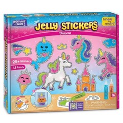 Imagimake DIY Unicorn Jelly Stickers | Art & Craft Kit for Kids Age 3+ | 25+