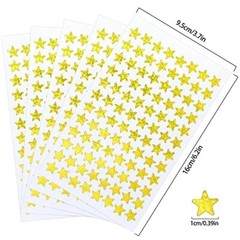 1920 Pieces Gold Star Stickers,20 Sheets Self-Adhesive Golden Stars Mini