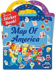 Reusable Sticker Book for Toddlers, Stickers for Kids, Ages 3+, Animals, Dinosau