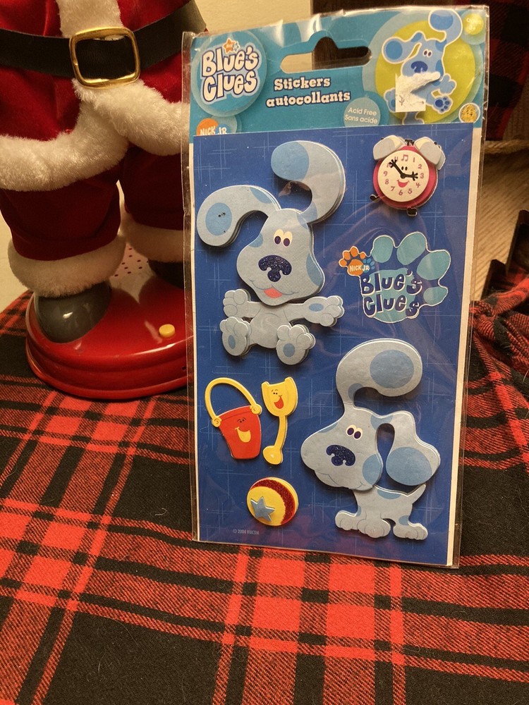 VTG 2004 Nickelodeon Viacom Blues Clues Stickers NEW Sandylion Shovel Pale NOS